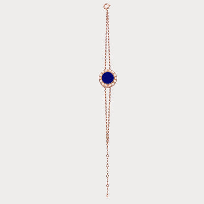 Your Invisible Bodyguard - Wrapped in Rose Gold &amp; Blue Sapphire Enamel.